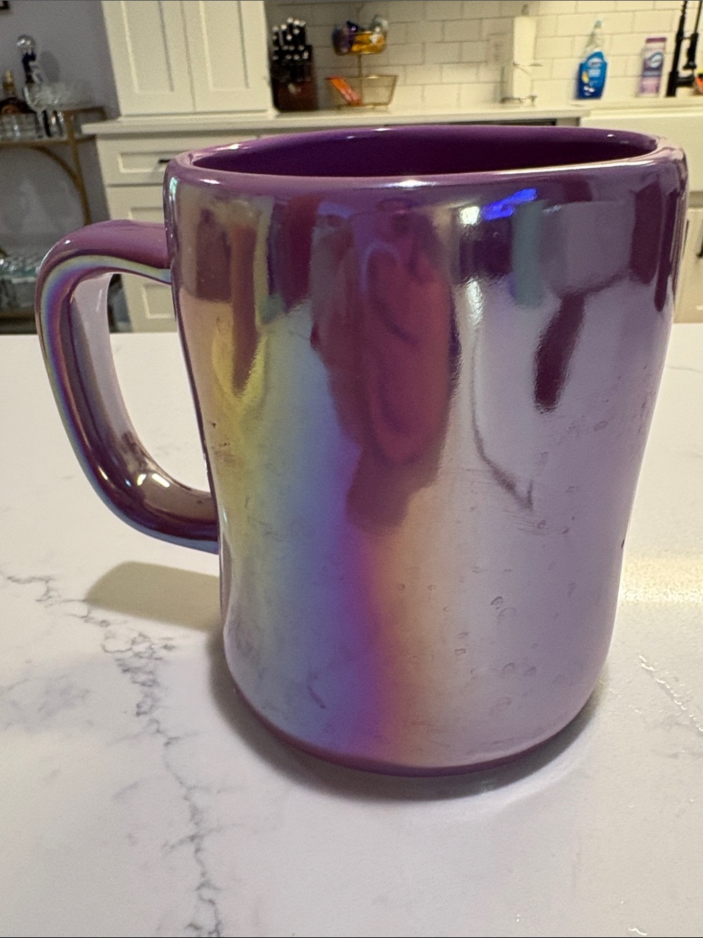 Rae Dunn Iridescent Purple 'Drink Up Witches' Mug - Picture 5 of 5